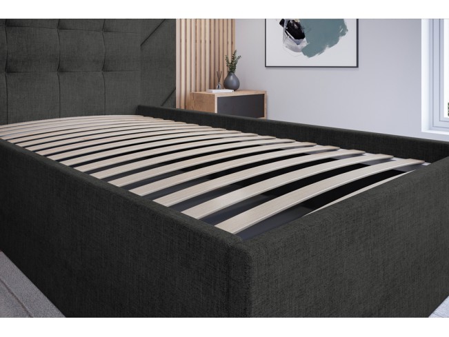 Łóżko tapicerowane Timo 80 Sawana 14 czarny