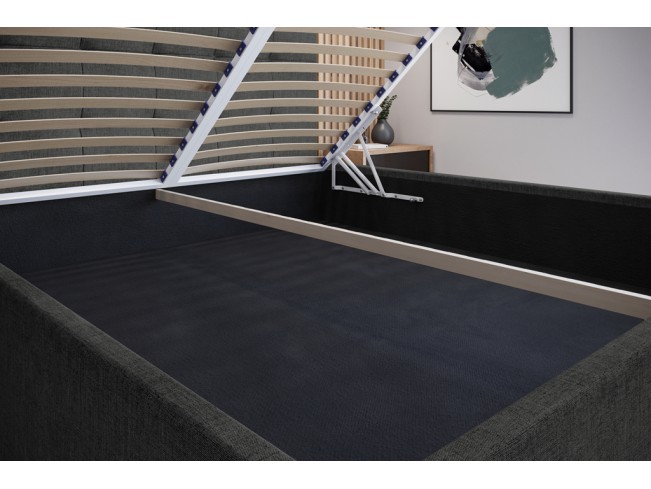 Łóżko tapicerowane Timo 160 Sawana 14 czarny