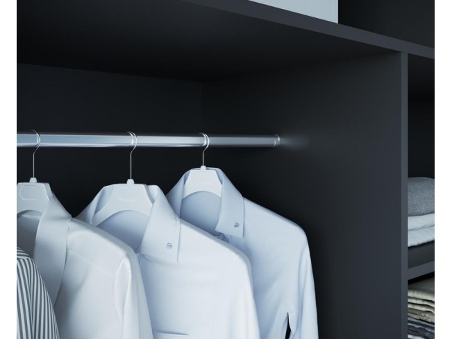 Szafa przesuwna Doti czarny mat 150 cm