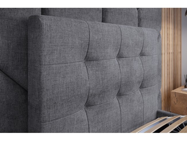 Łóżko tapicerowane Timo 80 Sawana 21 jasny szary