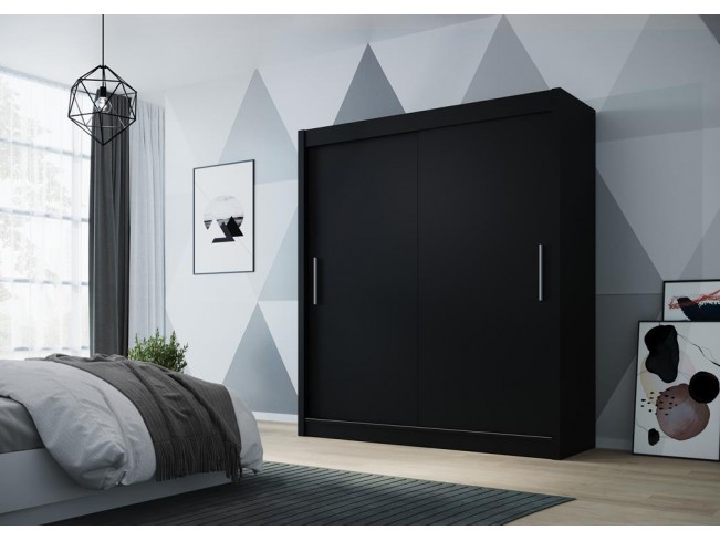 Szafa przesuwna Doti czarny mat 150 cm