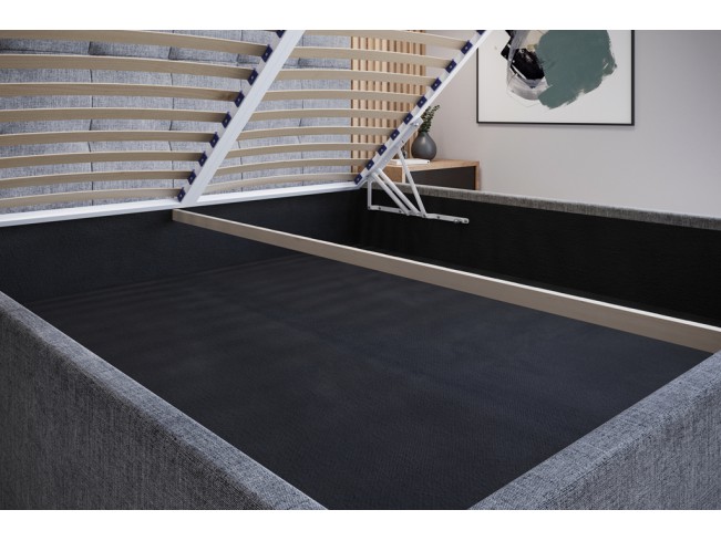 Łóżko tapicerowane Timo 140 Sawana 21 jasny szary