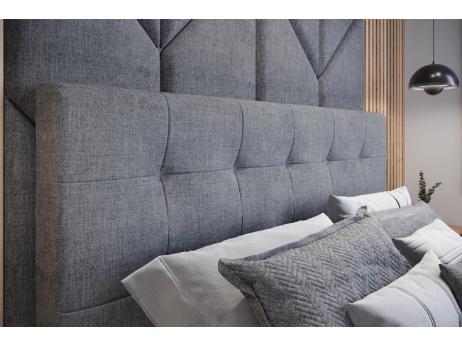 Łóżko tapicerowane Timo 160 Sawana 21 jasny szary