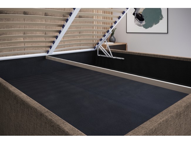 Łóżko tapicerowane Timo 180 Sawana 25 ciepły brąz