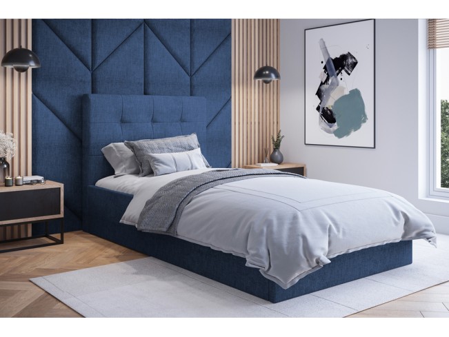 Łóżko tapicerowane Timo 80 Sawana 80 niebieski jeans