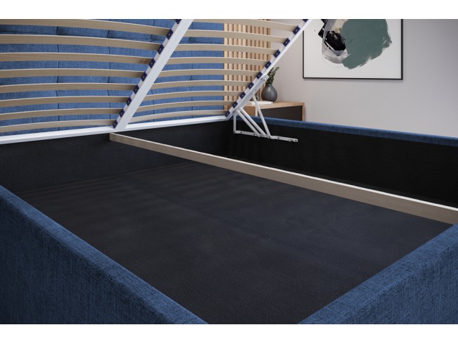 Łóżko tapicerowane Timo 160 Sawana 80 niebieski jeans