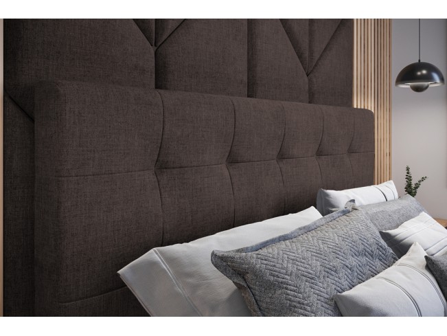 Łóżko tapicerowane Timo 160 Inari 24 mleczna czekolada