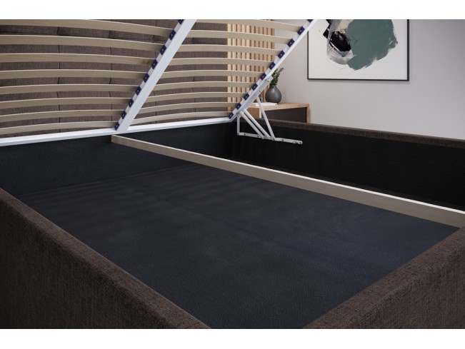 Łóżko tapicerowane Timo 160 Inari 24 mleczna czekolada