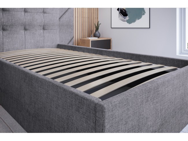 Łóżko tapicerowane Timo 80 Inari 91 jasny szary