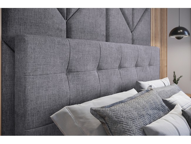 Łóżko tapicerowane Timo 140 Inari 91 jasny szary