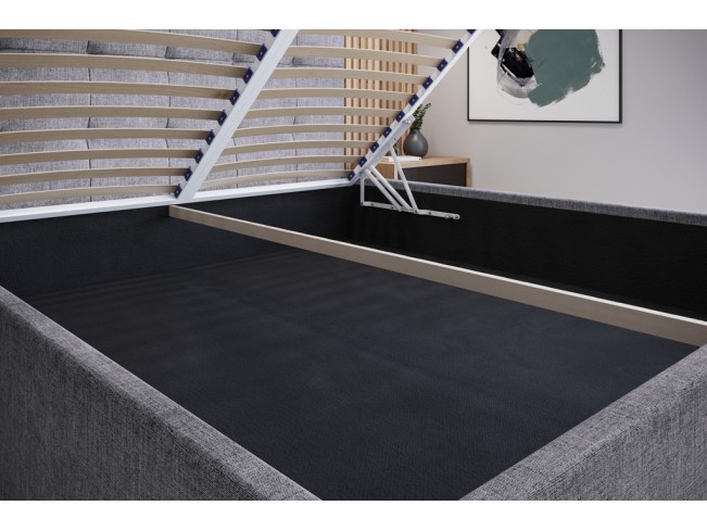 Łóżko tapicerowane Timo 180 Inari 91 jasny szary