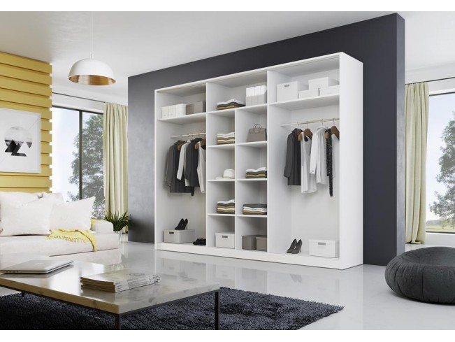 Szafa przesuwna Meblo biały mat 270 cm