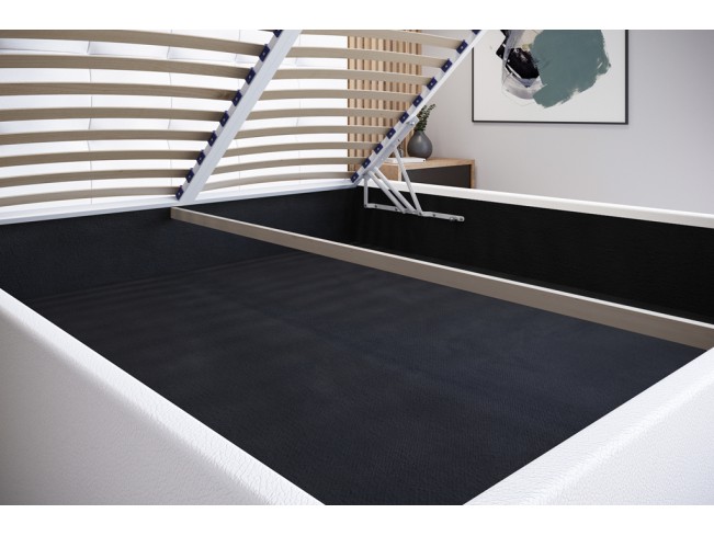 Łóżko tapicerowane Timo 180 Madryt 920 biały