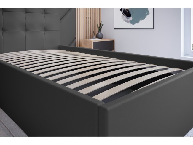 Łóżko tapicerowane Timo 80 Madryt 995 szary