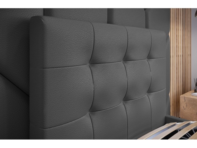 Łóżko tapicerowane Timo 90 Madryt 995 szary