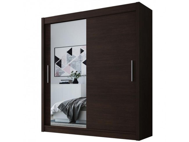 Szafa przesuwna Doti 1 150 choco -widok z przodu