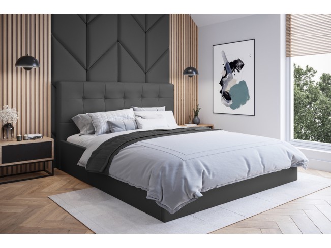 Łóżko tapicerowane Timo 160 Madryt 995 szary