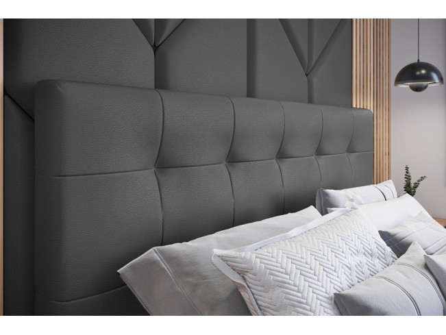 Łóżko tapicerowane Timo 180 Madryt 995 szary