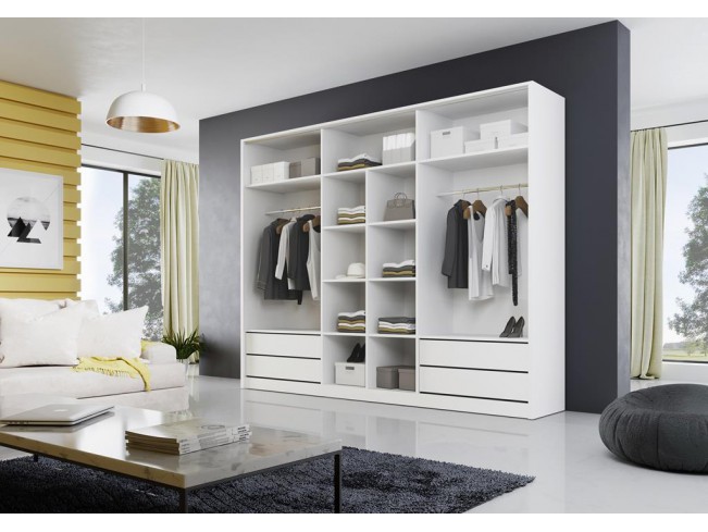 Szafa przesuwna Meblo biały mat 270 cm