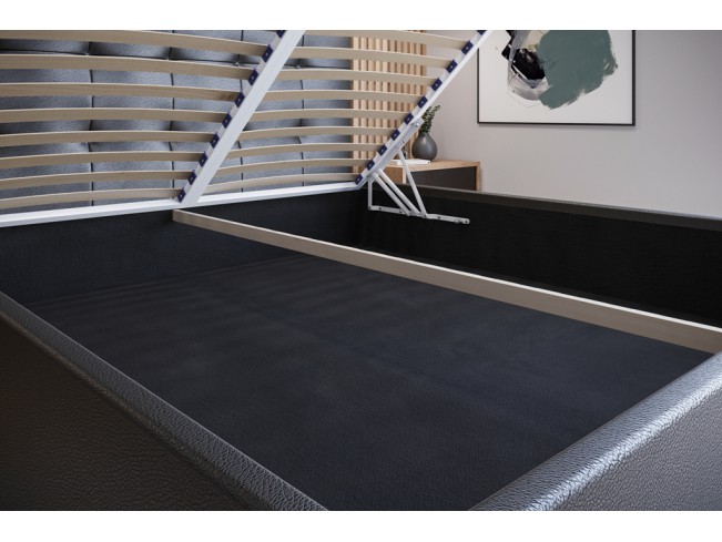 Łóżko tapicerowane Timo 180 Madryt 9100 czarny