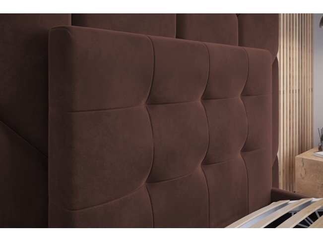 Łóżko tapicerowane Timo 120 Kronos 29 łososiowy