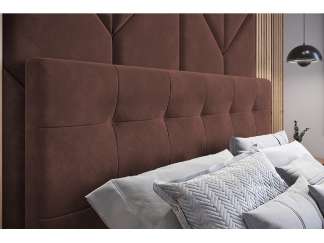 Łóżko tapicerowane Timo 180 Kronos 29 łososiowy