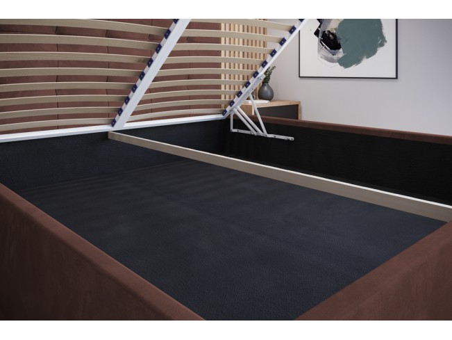 Łóżko tapicerowane Timo 180 Kronos 29 łososiowy