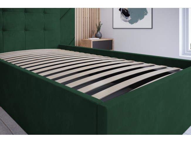 Łóżko tapicerowane Timo 80 Kronos 19 butelkowa zieleń