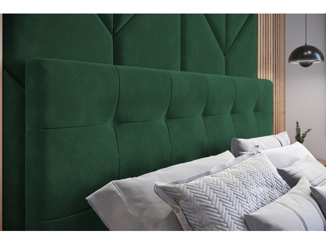 Łóżko tapicerowane Timo 180 Kronos 19 butelkowa zieleń
