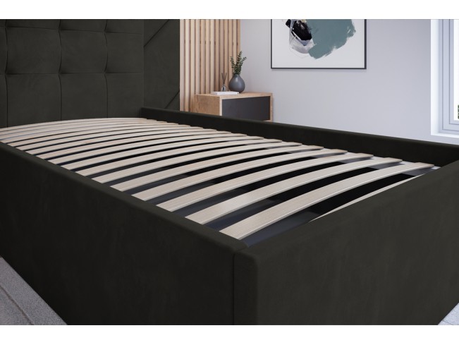 Łóżko tapicerowane Timo 80 Kronos 34 ciemny szary