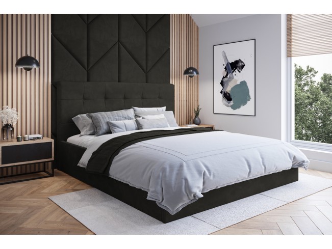 Łóżko tapicerowane Timo 160 Kronos 34 ciemny szary