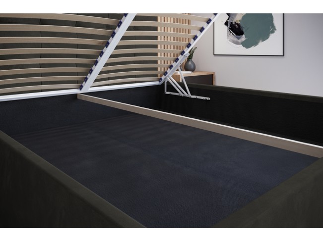 Łóżko tapicerowane Timo 160 Kronos 34 ciemny szary