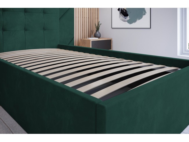 Łóżko tapicerowane Timo 80 Monolith 37 zielony