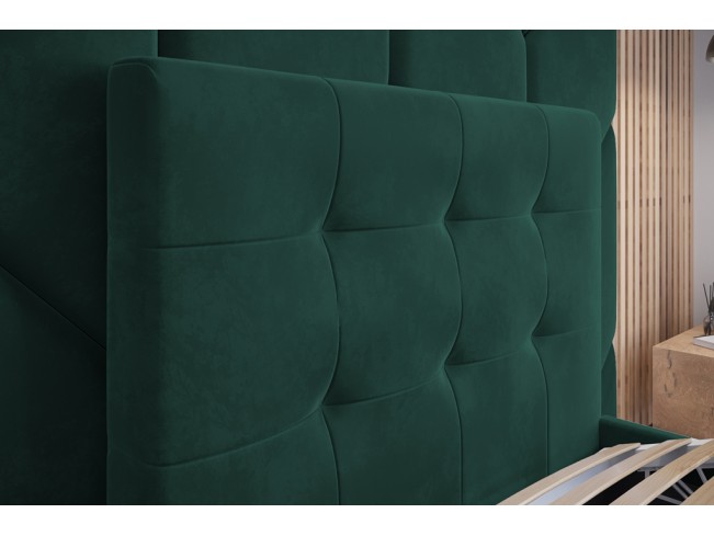 Łóżko tapicerowane Timo 90 Monolith 37 zielony