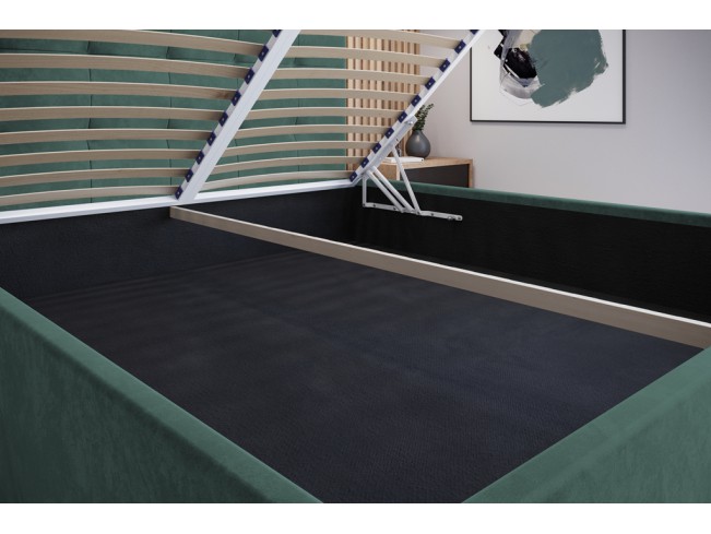 Łóżko tapicerowane Timo 160 Monolith 37 zielony