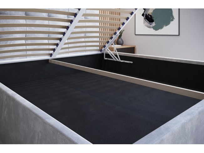 Łóżko tapicerowane Timo 140 Monolith 84 jasny szary