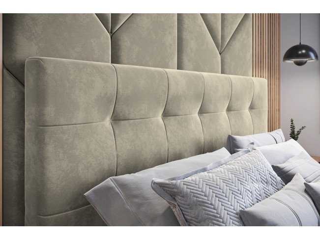 Łóżko tapicerowane Timo 160 Monolith 02 ecru