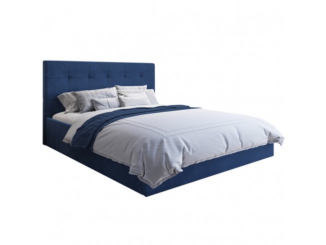 Łóżko tapicerowane Timo 160 Riviera 81 granatowy