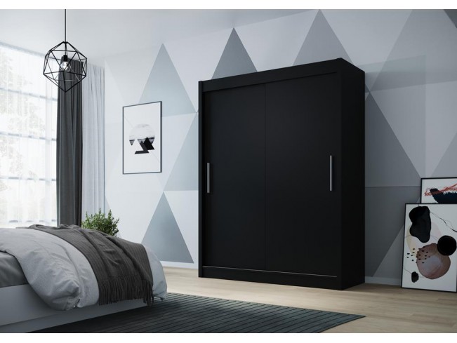 Szafa przesuwna Doti czarny mat 120 cm
