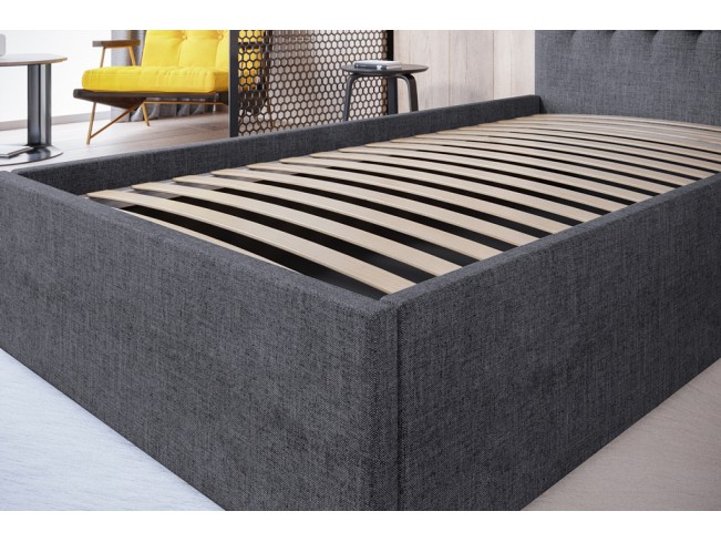 Łóżko tapicerowane Prato 80 Sawana 05 szary