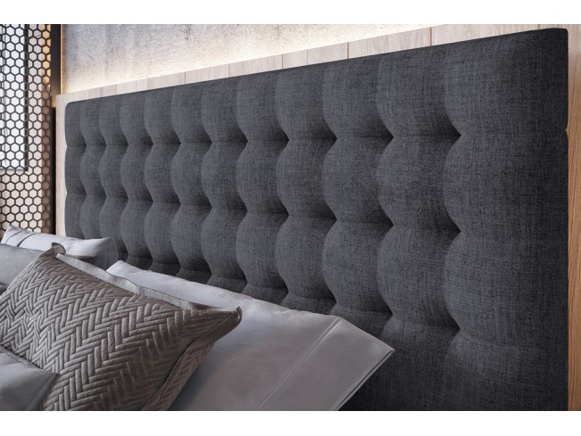 Łóżko tapicerowane Prato 140 Sawana 05 szary