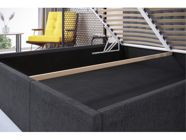 Łóżko tapicerowane Prato 140 Sawana 05 szary