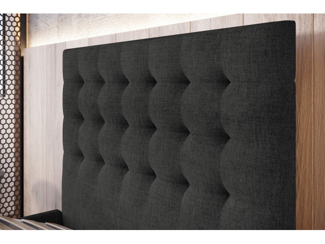 Łóżko tapicerowane Prato 80 Sawana 14 czarny