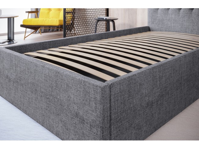 Łóżko tapicerowane Prato 80 Sawana 21 jasny szary