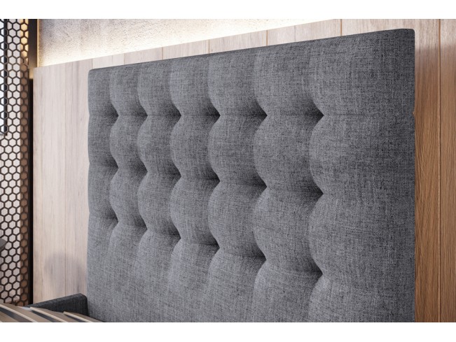 Łóżko tapicerowane Prato 120 Sawana 21 jasny szary