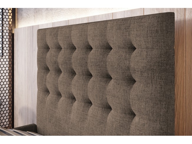 Łóżko tapicerowane Prato 120 Sawana 25 ciepły brąz