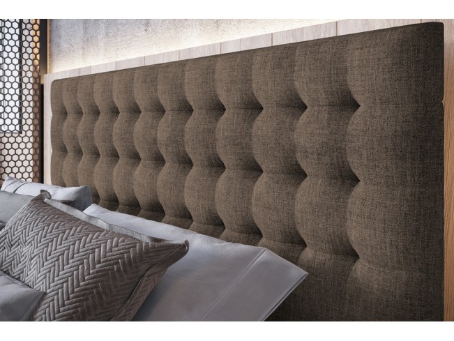 Łóżko tapicerowane Prato 160 Sawana 25 ciepły brąz