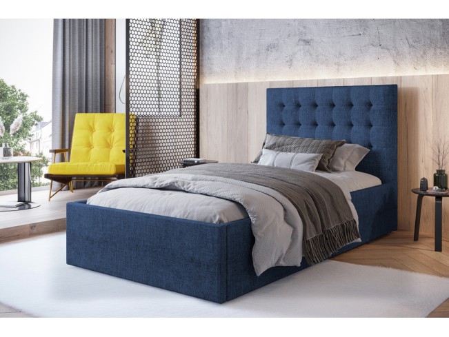 Łóżko tapicerowane Prato 120 SA-80 Sawana 80 niebieski jeans