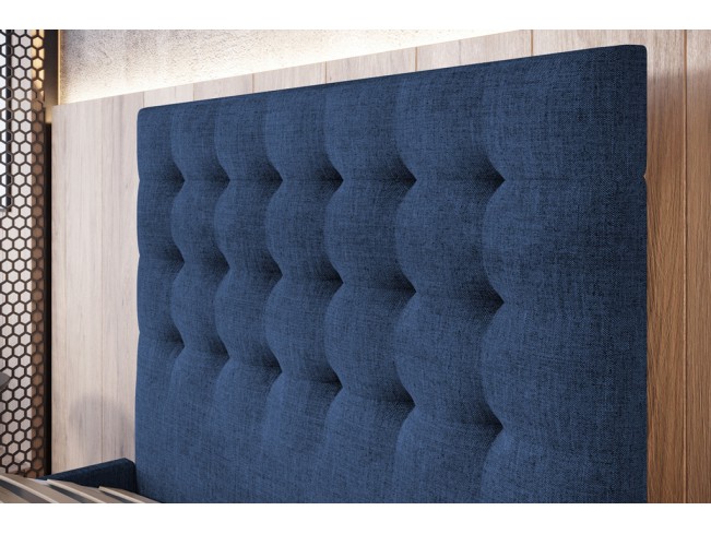 Łóżko tapicerowane Prato 120 Sawana 80 niebieski jeans