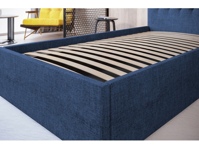 Łóżko tapicerowane Prato 120 SA-80 Sawana 80 niebieski jeans